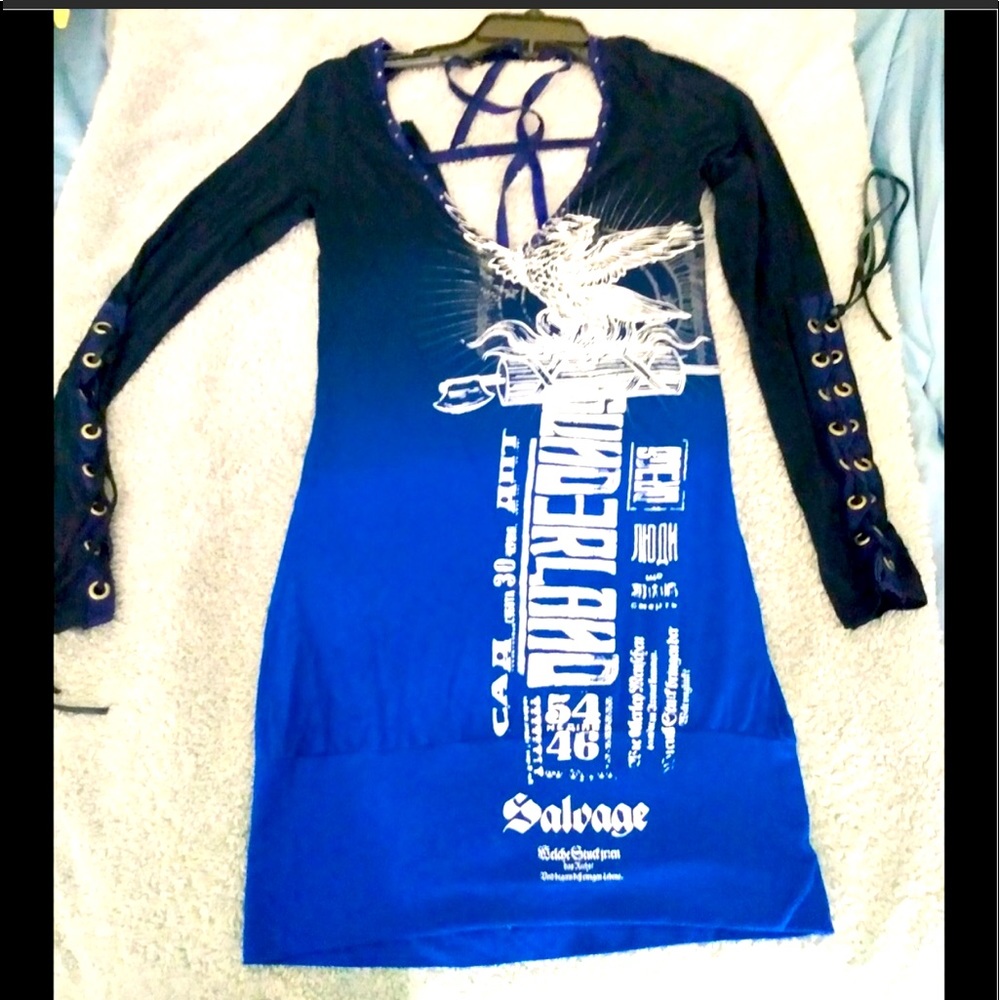 Salvage Long Sleeve Drop Back Tunic